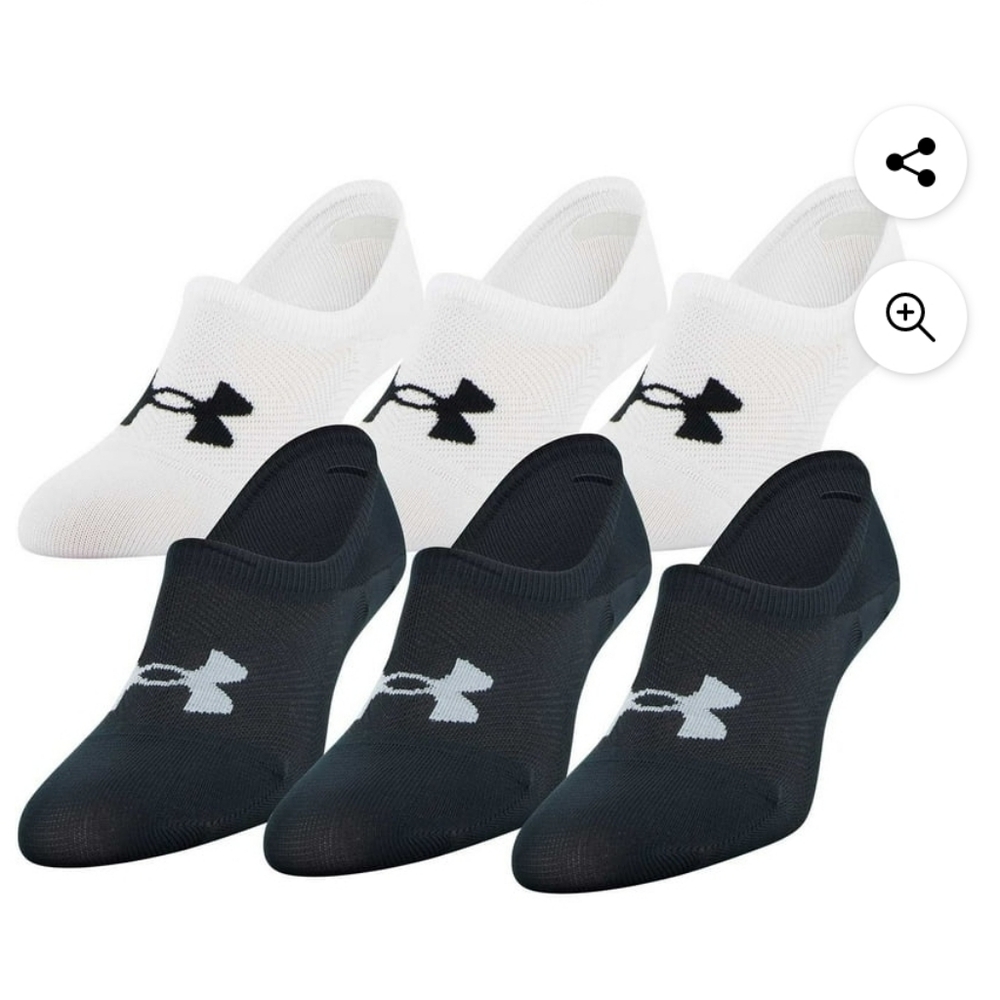 (5)Under armour ladies essential cotton socks 6-pack
